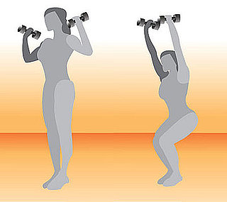 Multitasking Move: Narrow Squat With Overhead Press