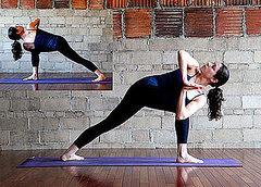Strike a Yoga Pose: Rotated Side Angle With Prayer Hands