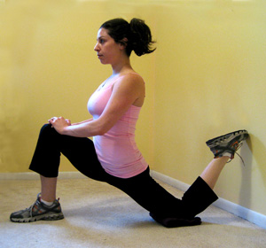 Stretch It: Kneeling Hip Flexor Stretch Against a Wall