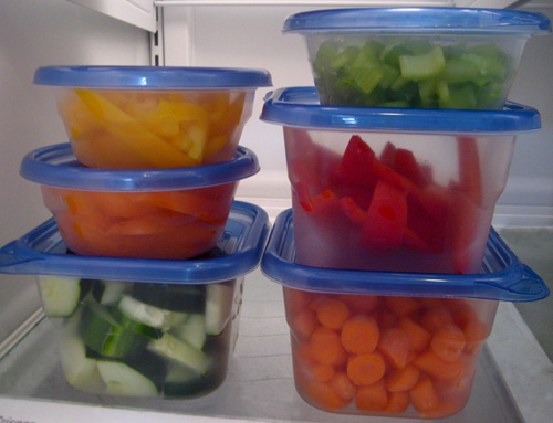 Healthy Eating Tip: Store Precut Veggies in the Fridge
