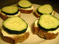 Cucumber Cream Cheese Nibblers Cucumber Cream Cheese Nibblers