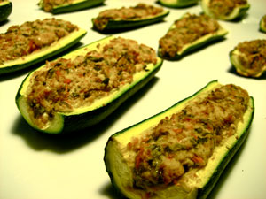 Creamy Zucchini Boats