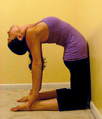 Stretch It: Upper-Back Camel Against the Wall