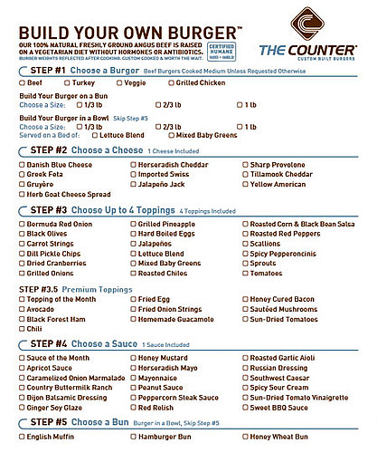 The Counter: Healthier Burgers You Custom Build