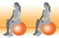 Get on the Ball: Calf Raises