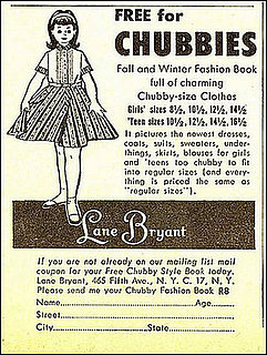 Flashback: Lane Bryant Ad "For Chubbies"