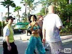 Woman Stalks Jasmine Disney Character at Disneyland