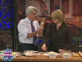 Jay Leno Flirts With Martha Stewart