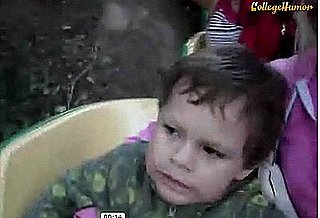 Kid's First Roller Coaster Ride