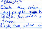A Dark Poem Penned in Blue