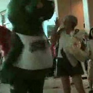 Mascot Scares Public