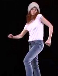 Groovy Dancing Girl For Etam Denim
