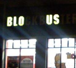Blockbuster Sign Outage