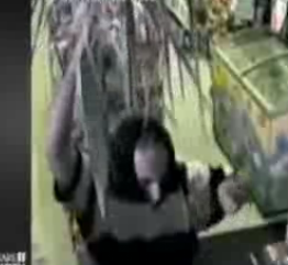 Robber Holds Up a Store With a Palm Frond