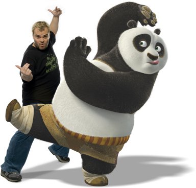 Jack Black as Po (Kung Fu Panda) Jack Black as Po (Kung Fu Panda)
