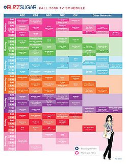 Printable Fall 2008 TV Calendar