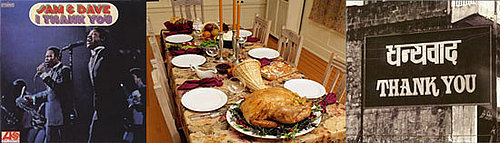 "Thank You" Songs: A Thanksgiving Playlist