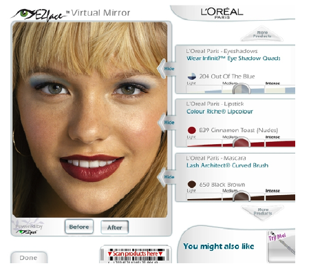 IBM Debuts "Virtual Mirror" Kiosks For Hair and Makeup Help 