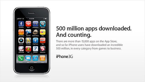 Daily Tech: Apple Hits 500 Million For Apps Downloaded