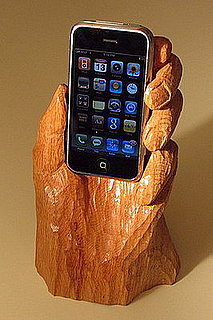 Wooden Hand iPhone Holder: It Doesn't Get Much Weirder