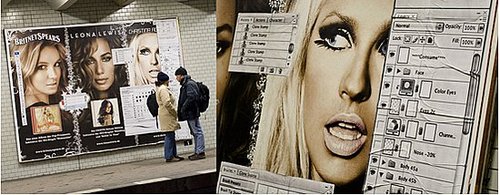 PhotoShopped Ads Catch Flack in Berlin PhotoShopped Ads Catch Flack in Berlin