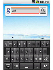 Daily Tech: First Look at the Google Android's Virtual "Cupcake" Keyboard Daily Tech: First Look at the Google Android's Virtual "Cupcake" Keyboard