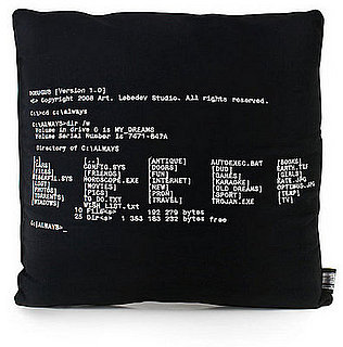 File Away Your Dreams With This DOS Directories Pillow