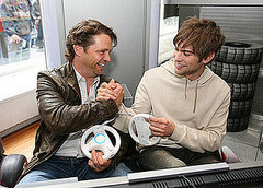 Daily Tech: Jason Priestley and Chace Crawford Share a Wii Wheel Moment Daily Tech: Jason Priestley and Chace Crawford Share a Wii Wheel Moment