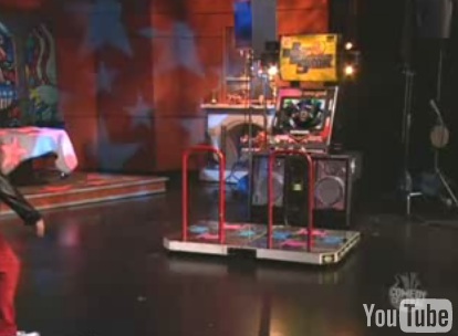 Stephen Colbert in a Dance Dance Revolution Dance-Off! 