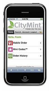 Use CityMint to Order Food From Your Cell Phone