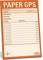 Paper GPS Notepad is a Gag on GPS Devices