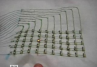 Video Demonstrates Machine Embroidered LED Matrix