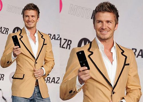 Becks Shows Off the RAZR2 in Japan Becks Shows Off the RAZR2 in Japan