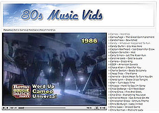 Website of the Day: '80s Music Vids