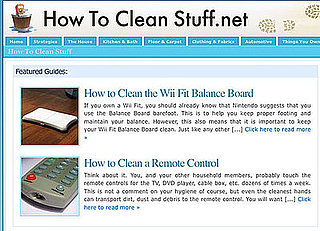 Website of the Day: How to Clean Stuff 