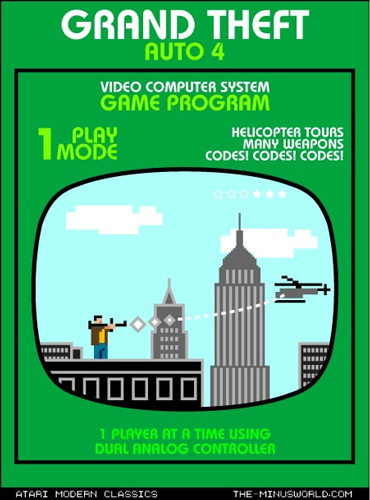 Grand Theft Auto 4, Atari-Style!