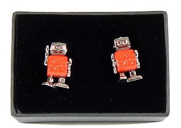 Robot Cufflinks: Totally Geeky or Geek Chic?