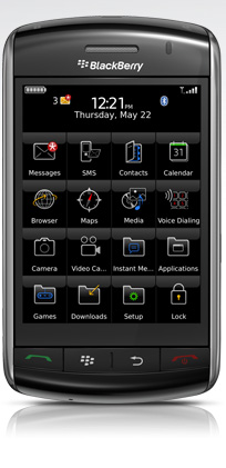 The BlackBerry Storm The BlackBerry Storm