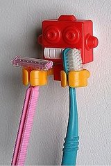 Robot Toothbrush Holder Pulls His Weight in the Loo