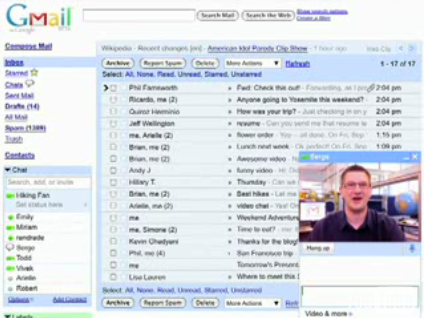 Gmail Gets Video and Voice Chat! 