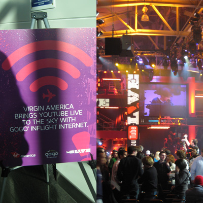 Virgin America's New Inflight WiFi and YouTube Live Event 