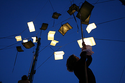 Language of the Birds Art Installation in San Francisco's North Beach Features "Flying" LED-Lit Books