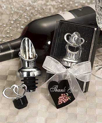 For the wine fans, try this heart-themed wine pourer/stopper. If you don't like hearts, don't miss out on this dollar sign "for richer or pourer" version.
For the wine fans, try this heart-themed wine pourer/stopper. If you don't like hearts, don't miss out on this dollar sign "for richer or pourer" version.