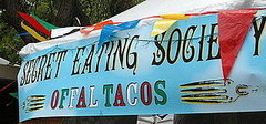 Secret Eating Society's Offal Tacos at Maker Faire