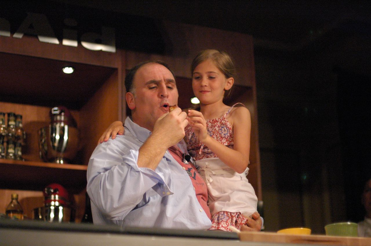 Jose Andres and his adorable daughter Carlota. Jose Andres and his adorable daughter Carlota.