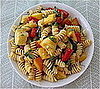 Pasta with Roasted Vegetables and Peaches
