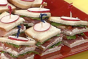 Italian Club Finger Sandwiches Italian Club Finger Sandwiches
