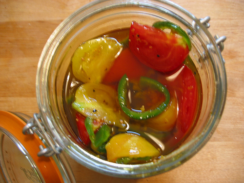Pickled Farm-Stand Tomatoes Pickled Farm-Stand Tomatoes