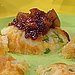 Smashed Potato Cheddar Cakes With Cran-Apple Sauce