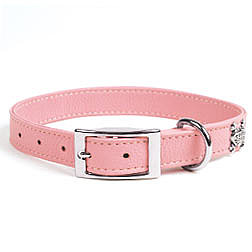 Pink Leather Collar